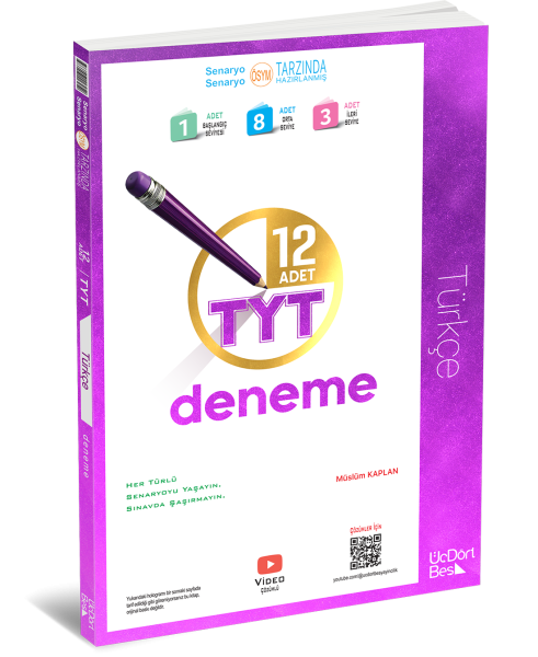 345 - TYT Türkçe 12 Li Deneme - GÜNCEL BASK