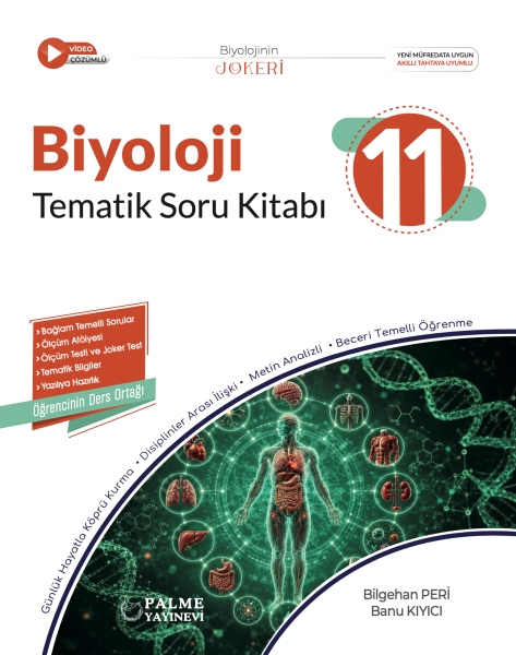 Palme 11.Sınıf Joker Biyoloji Tematik Soru Kitabı
