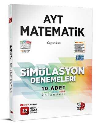 3D Yayınları  AYT 3D Simülasyon Matematik Denemeleri