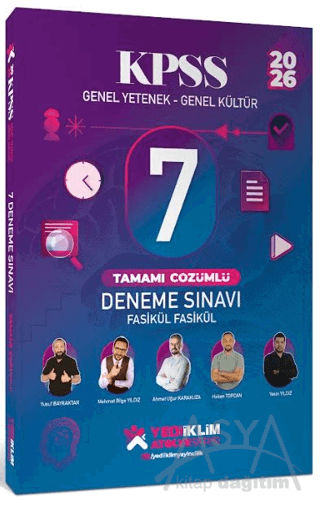 2026 KPSS Genel Yetenek - Genel Kültür Fasikül Fasikül 7 Deneme Sınavı Tamamı Çözümlü