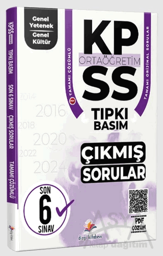 2026 KPSS Ortaöğretim Genel Yetenek Genel Kültür Fasiküller Halinde Son 6 Yıl PDF Çözümlü Tıpkı Basım Çıkmış Sorular