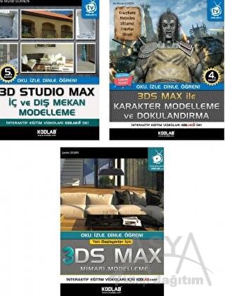 3D Studio Max Eğitim Seti (3 Kitap Takım)