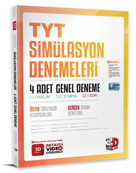 3D Yayınları TYT 4'lü Simülasyon Genel Deneme