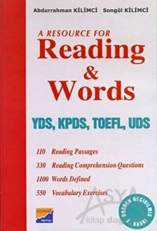 A Resource For Reading and Words YDS, KPDS, TOEFL, UDS
