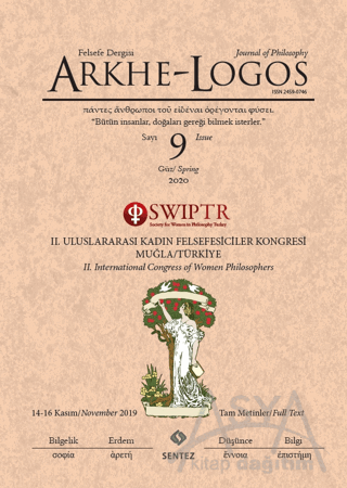 Arkhe - Logos Felsefe Dergisi Sayı: 9 Güz 2020