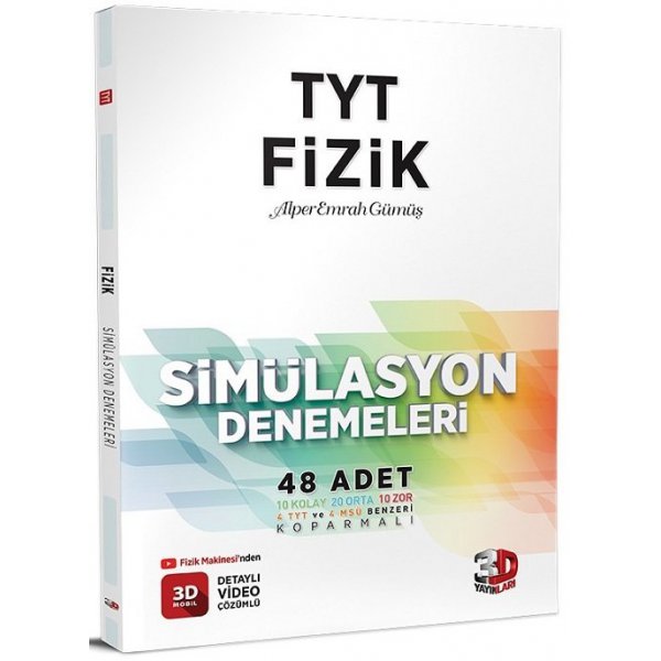 3D Yayınları TYT Fizik Simülasyon Denemeleri Detaylı Video Çözümlü