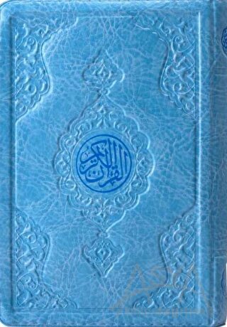 Çanta Boy Kur'an-ı Kerim (Mavi, Kılıflı, Mühürlü) (Ciltli)