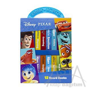 Disney Pixar Toy Story, Cars, Finding Nemo, and More! - My First Library 12 Board Book Block Set (Ciltli)