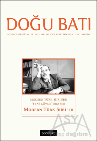 Doğu Batı Düşünce Dergisi Yıl: 26 Sayı: 106 - Modern Türk Şiiri 3
