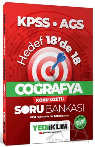 KPSS AGS Coğrafya Hedef 18'de 18 Konu Özetli Soru Bankası