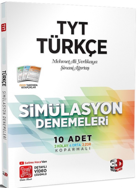 3D Yayınları TYT Türkçe Simülasyon Denemeleri