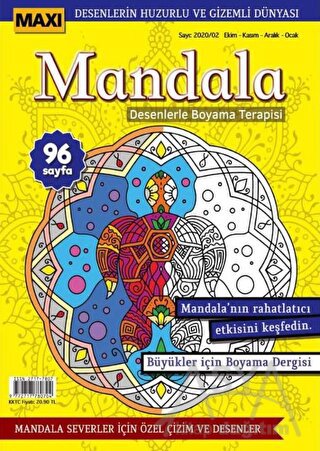 Maxi Mandala Desenlerle Boyama Terapisi 2