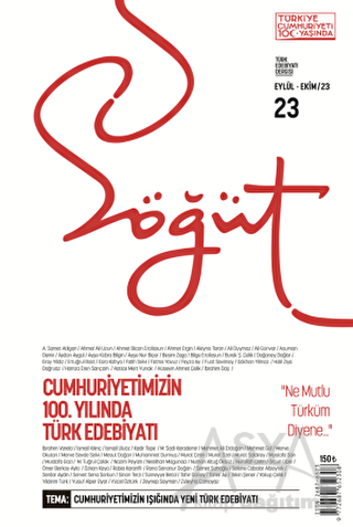 Söğüt - Türk Edebiyatı Dergisi Sayı 23 / Eylül - Ekim 2023