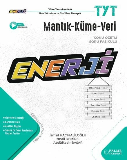 Palme Yayınları TYT Mantık, Küme ve Veri Enerji Konu Özetli Soru Fasikülü