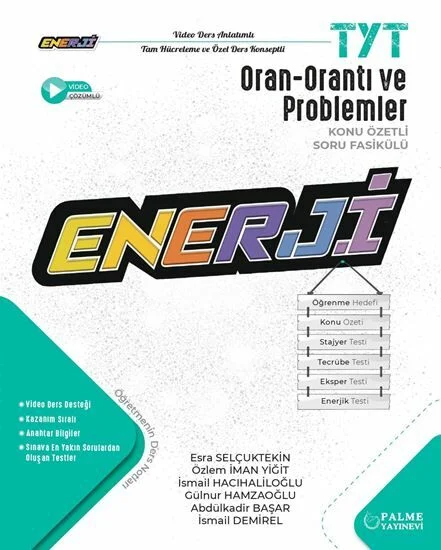 Palme Yayınları TYT Oran - Orantı ve Problemler Enerji Konu Özetli Soru Fasikülü