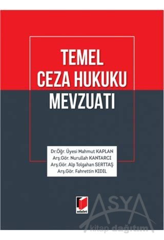 Temel Ceza Hukuku Mevzuatı (Ciltli)