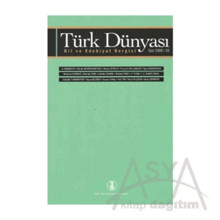 Türk Dünyası Dil ve Edebiyat Dergisi Sayı: 26