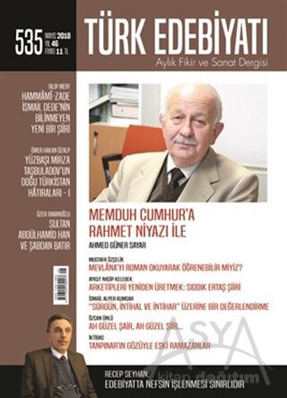 Türk Edebiyatı Dergisi Sayı: 535 Mayıs 2018