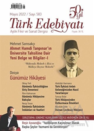 Türk Edebiyatı Dergisi Sayı: 583 Mayıs 2022