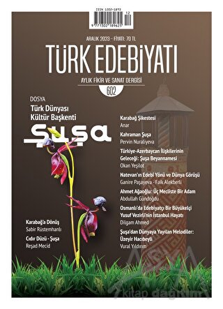 Türk Edebiyatı Dergisi Sayı: 602 Aralık 2023