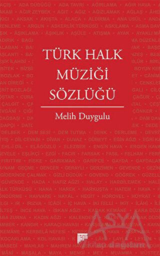 Türk Halk Müziği Sözlüğü (Ciltli)
